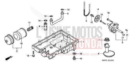 CARTER D'HUILE/POMPE A HUILE CBF5004 de 2004